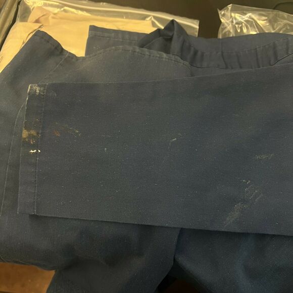 Vtg Workwear Outfitters‎ Blue Mechanic Coveralls Jumpsuit Boiler One-piece Sz 40 - Picture 6 of 7